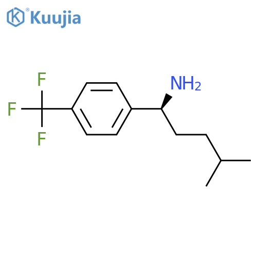 (1S)-4-Methyl-1-[4-(trifluoromethyl)phenyl]pentylamine structure