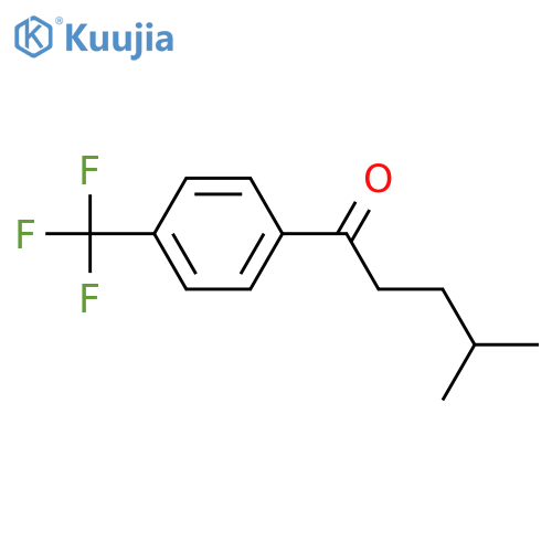 4-Methyl-1-[4-(trifluoromethyl)phenyl]pentan-1-one structure
