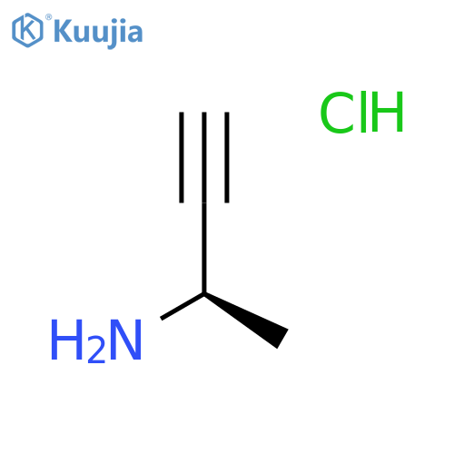 (2R)-but-3-yn-2-amine hydrochloride structure