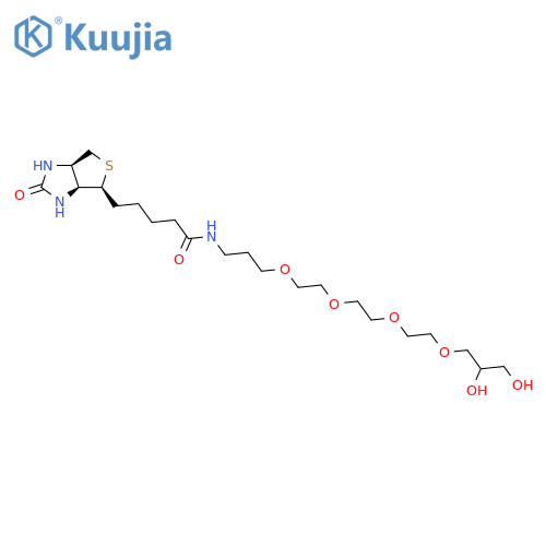 N-(15,16-Dihydroxy-4,7,10,13-tetraoxahexadecyl-D-(+)-biotinamide structure