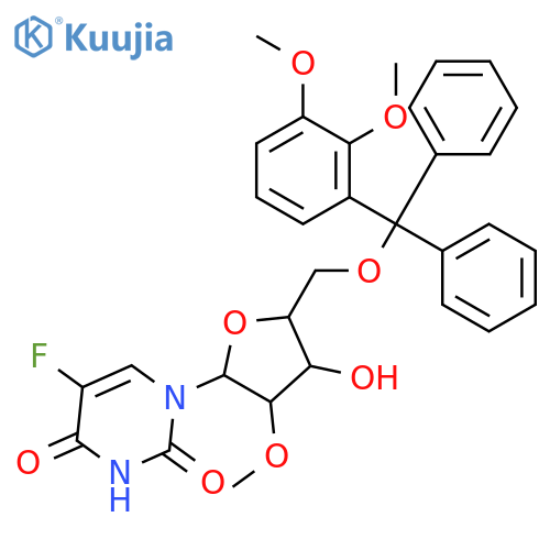 5’-O-(Dimethoxytrityl)-5-fluoro-2’-O-methyluridine structure