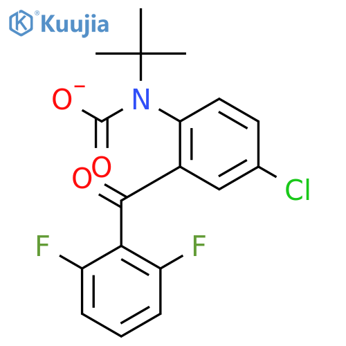 Carbamic acid,[4-chloro-2-(2,6-difluorobenzoyl)phenyl]-, 1,1-dimethylethyl ester (9CI) structure
