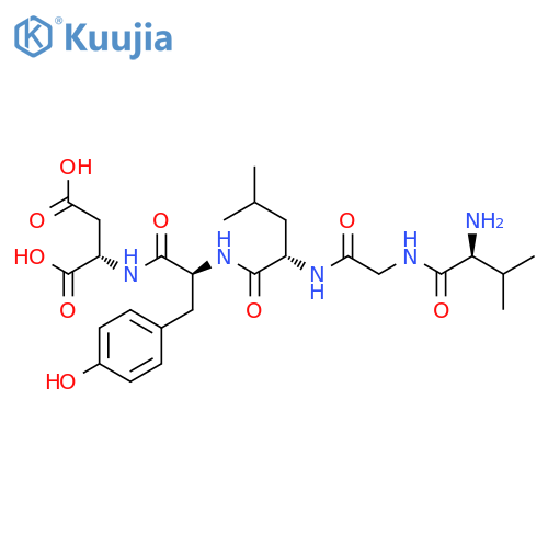 L-ASPARTIC ACID, L-VALYLGLYCYL-L-LEUCYL-L-TYROSYL- structure