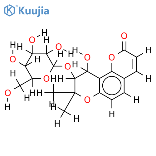 3'-O-beta-D-glucopyranoyl khellactone structure