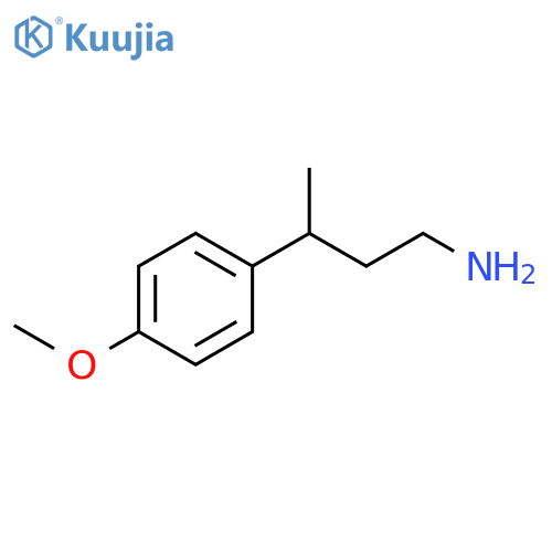 3-(4-methoxyphenyl)butan-1-amine structure