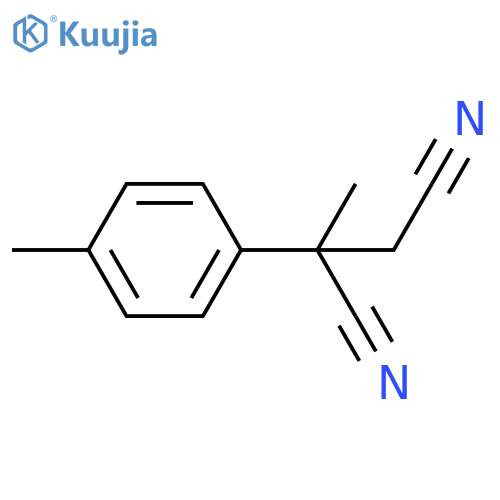 2-methyl-2-(4-methylphenyl)butanedinitrile structure