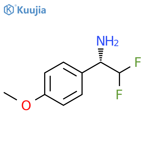 Benzenemethanamine, α-(difluoromethyl)-4- methoxy-, (αS)- structure