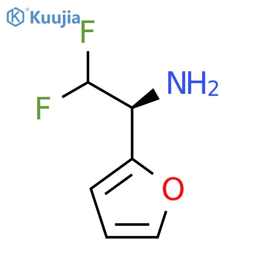 (1S)-2,2-difluoro-1-(furan-2-yl)ethan-1-amine structure