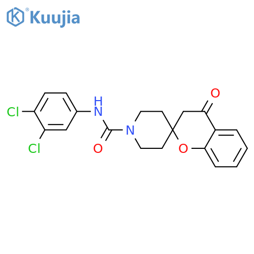 N-(3,4-dichlorophenyl)-4-oxo-3,4-dihydrospiro1-benzopyran-2,4'-piperidine-1'-carboxamide structure