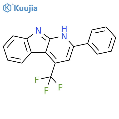 1H-Pyrido[2,3-b]indole, 2-phenyl-4-(trifluoromethyl)- structure
