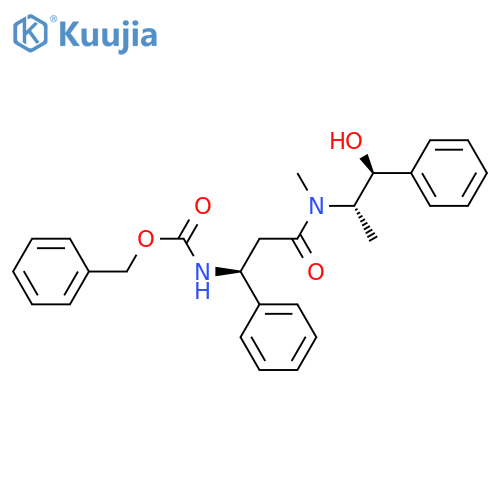 (+)-(1'S,2'S,3S)-3-(benzyloxycarbonyl)amino-N-methyl-N-(2'-phenyl-2'-hydroxy-1'-methylethyl)-3-phenylpropanamide structure