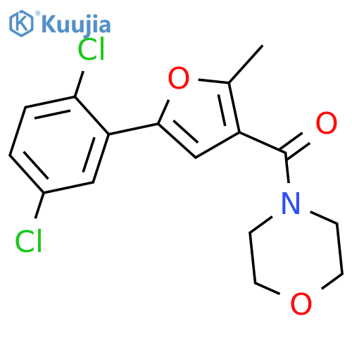 4-5-(2,5-dichlorophenyl)-2-methylfuran-3-carbonylmorpholine structure