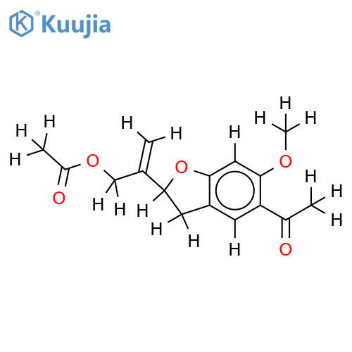 2--5-acetyl-6-methoxy-2,3-dihydrobenzofuran structure
