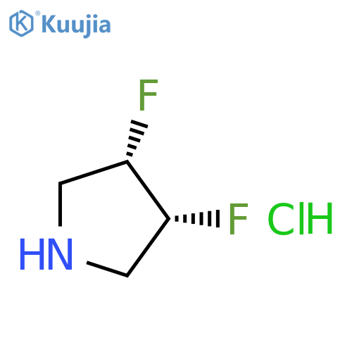 cis-3,4-Difluoropyrrolidine hydrochloride structure