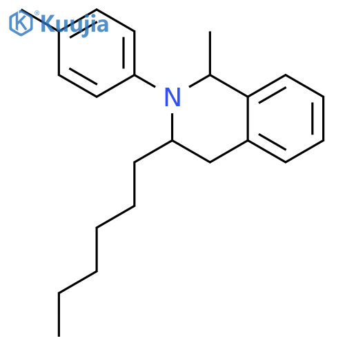 Isoquinoline, 3-hexyl-1,2,3,4-tetrahydro-1-methyl-2-(4-methylphenyl)- structure