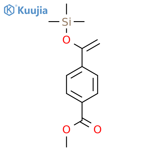 Benzoic acid, 4-[1-[(trimethylsilyl)oxy]ethenyl]-, methyl ester structure
