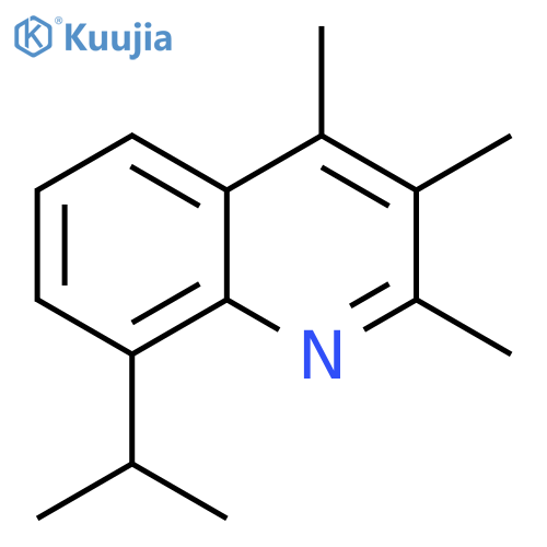 Quinoline, 2,3,4-trimethyl-8-(1-methylethyl)- structure