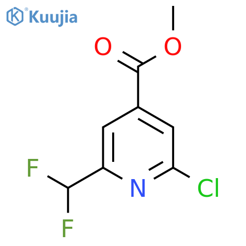4-PYRIDINECARBOXYLIC ACID, 2-CHLORO-6-(DIFLUOROMETHYL)-, METHYL ESTER structure