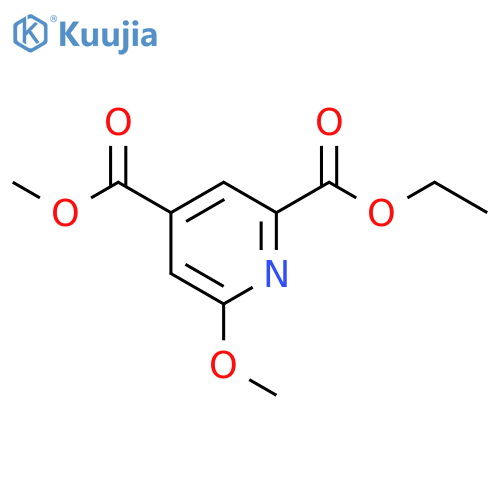 2,4-Pyridinedicarboxylic acid, 6-methoxy-, 2-ethyl 4-methyl ester structure