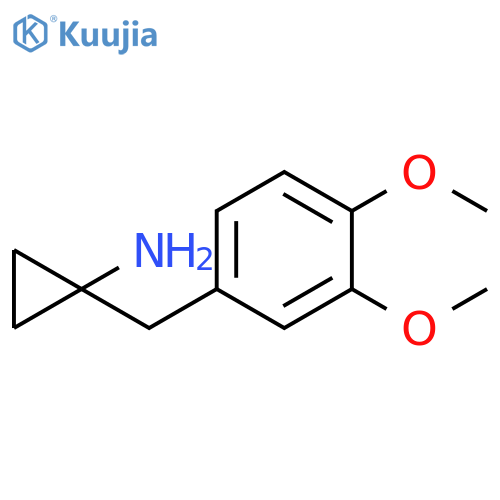 1-(3,4-dimethoxyphenyl)methylcyclopropan-1-amine structure