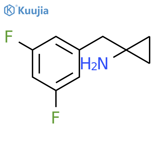 1-(3,5-difluorophenyl)methylcyclopropan-1-amine structure