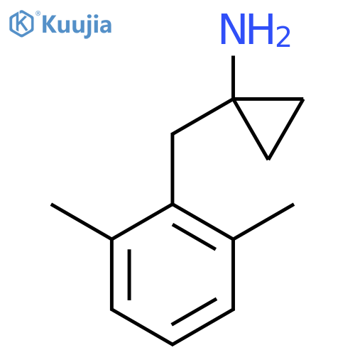 1-(2,6-dimethylphenyl)methylcyclopropan-1-amine structure