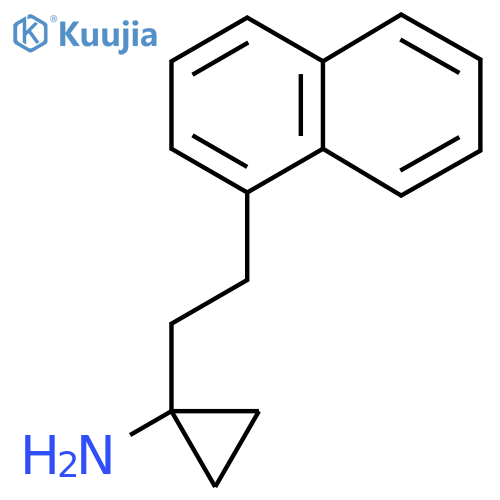 1-2-(naphthalen-1-yl)ethylcyclopropan-1-amine structure