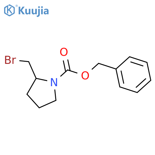 benzyl 2-(bromomethyl)pyrrolidine-1-carboxylate structure