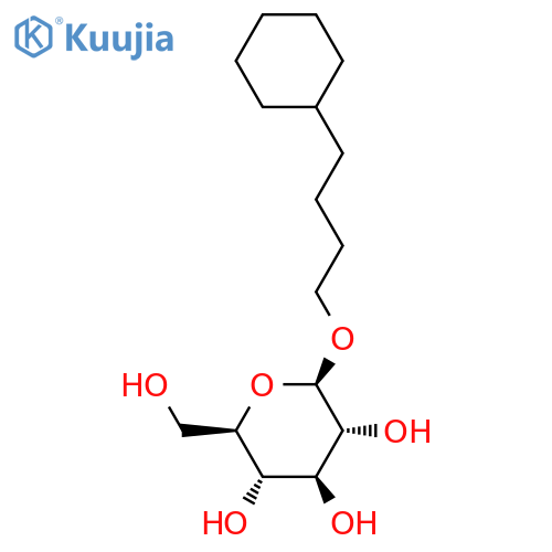 4-Cyclohexylbutyl-β-D-glucopyranoside structure