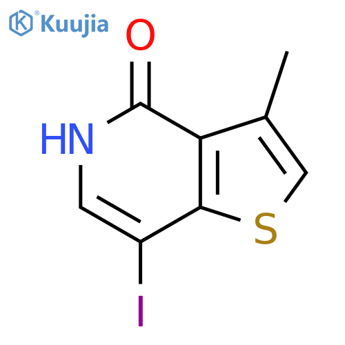 7-Iodo-3-methyl-5H-thieno[3,2-c]pyridin-4-one structure