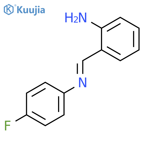 Benzenamine, 2-[(4-fluorophenyl)iminomethyl]- structure