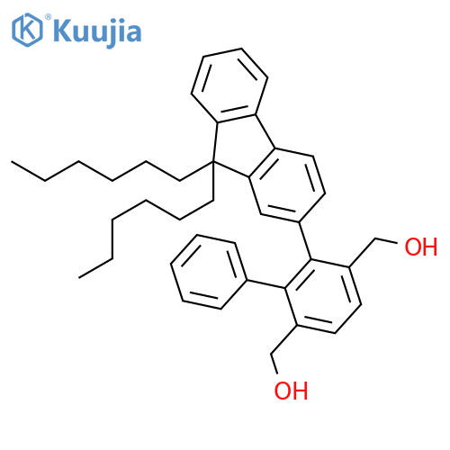 [1,1'-BIPHENYL]-2,5-DIMETHANOL, 6-(9,9-DIHEXYL-9H-FLUOREN-2-YL)- structure
