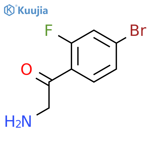 2-amino-1-(4-bromo-2-fluorophenyl)ethan-1-one structure