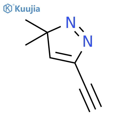3H-Pyrazole, 5-ethynyl-3,3-dimethyl- structure