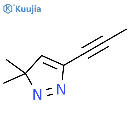 3H-Pyrazole,3,3-dimethyl-5-(1-propyn-1-yl)- structure