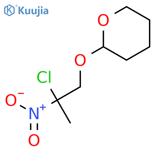 2-(2-Chloro-2-nitropropoxy)tetrahydro-2H-pyran structure