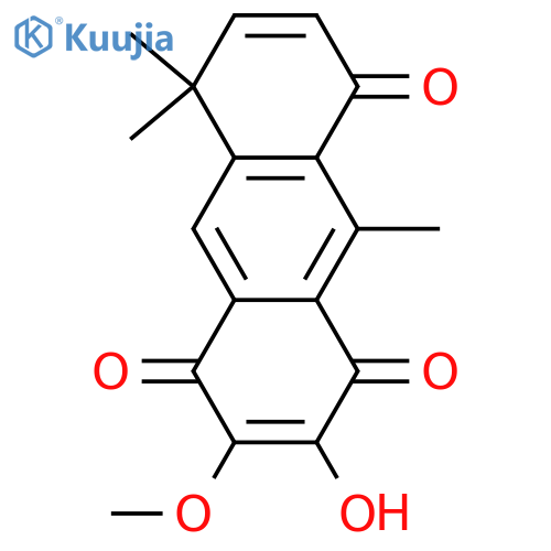 7,8-Dihydro-3,7-dihydroxy-2-methoxy-8,8,10-trimethyl-6H-anthracene-1,4,5-trione; (-)-form, 7-Deoxy, 6,7-didehydro structure