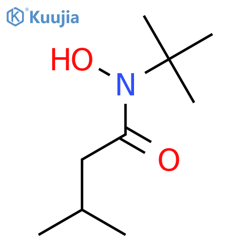BUTANAMIDE, N-(1,1-DIMETHYLETHYL)-N-HYDROXY-3-METHYL- structure