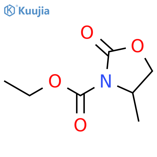 3-Oxazolidinecarboxylicacid, 4-methyl-2-oxo-, ethyl ester structure