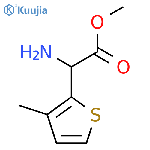 methyl 2-amino-2-(3-methylthiophen-2-yl)acetate structure