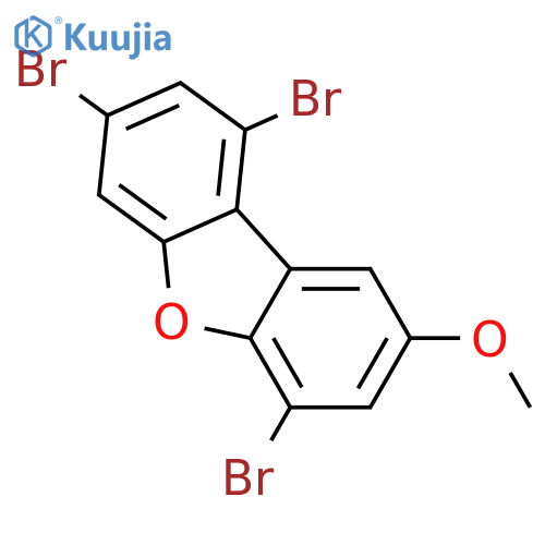 1,3,6-Tribromo-8-methoxydibenzofuran structure