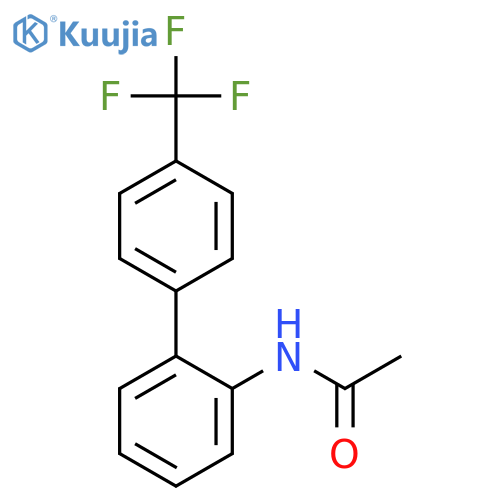 Acetamide, N-[4'-(trifluoromethyl)[1,1'-biphenyl]-2-yl]- structure