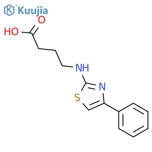 4-(4-Phenyl-1,3-thiazol-2-yl)aminobutanoic Acid structure