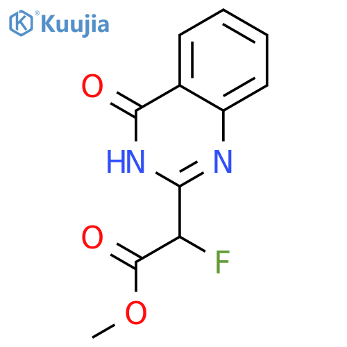 Methyl 2-Fluoro-2-(4-oxo-3,4-dihydroquinazolin-2-yl)acetate structure