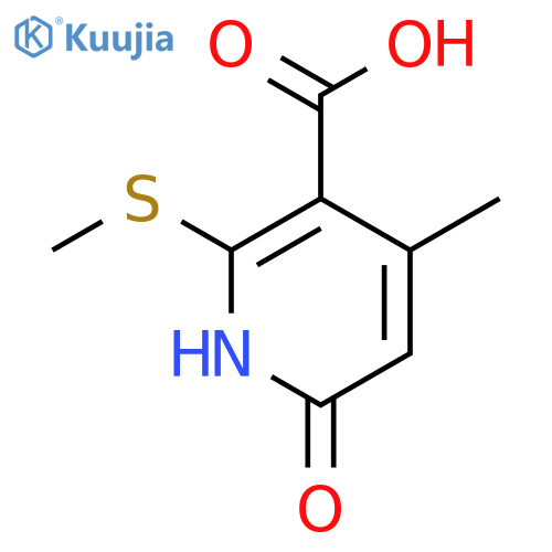 4-methyl-2-(methylsulfanyl)-6-oxo-1,6-dihydropyridine-3-carboxylic Acid structure
