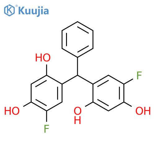 1,3-Benzenediol, 4,4'-(phenylmethylene)bis[6-fluoro- structure