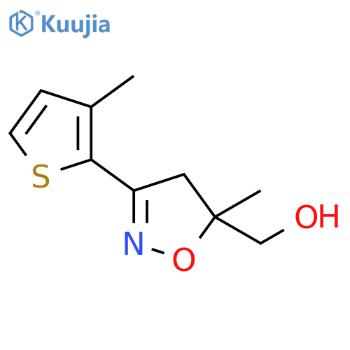 4,5-Dihydro-5-methyl-3-(3-methyl-2-thienyl)-5-isoxazolemethanol structure
