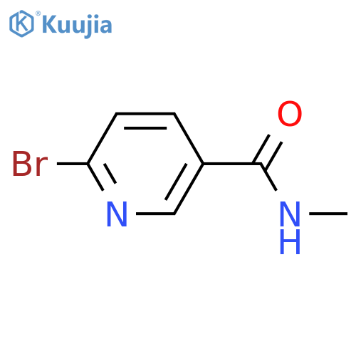 6-bromo-N-methyl-pyridine-3-carboxamide structure