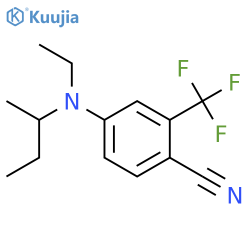 BENZONITRILE, 4-[ETHYL(1-METHYLPROPYL)AMINO]-2-(TRIFLUOROMETHYL)- structure