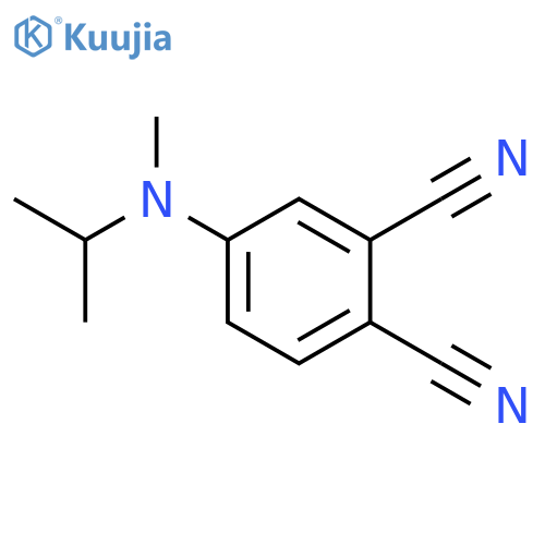 1,2-Benzenedicarbonitrile, 4-[methyl(1-methylethyl)amino]- structure